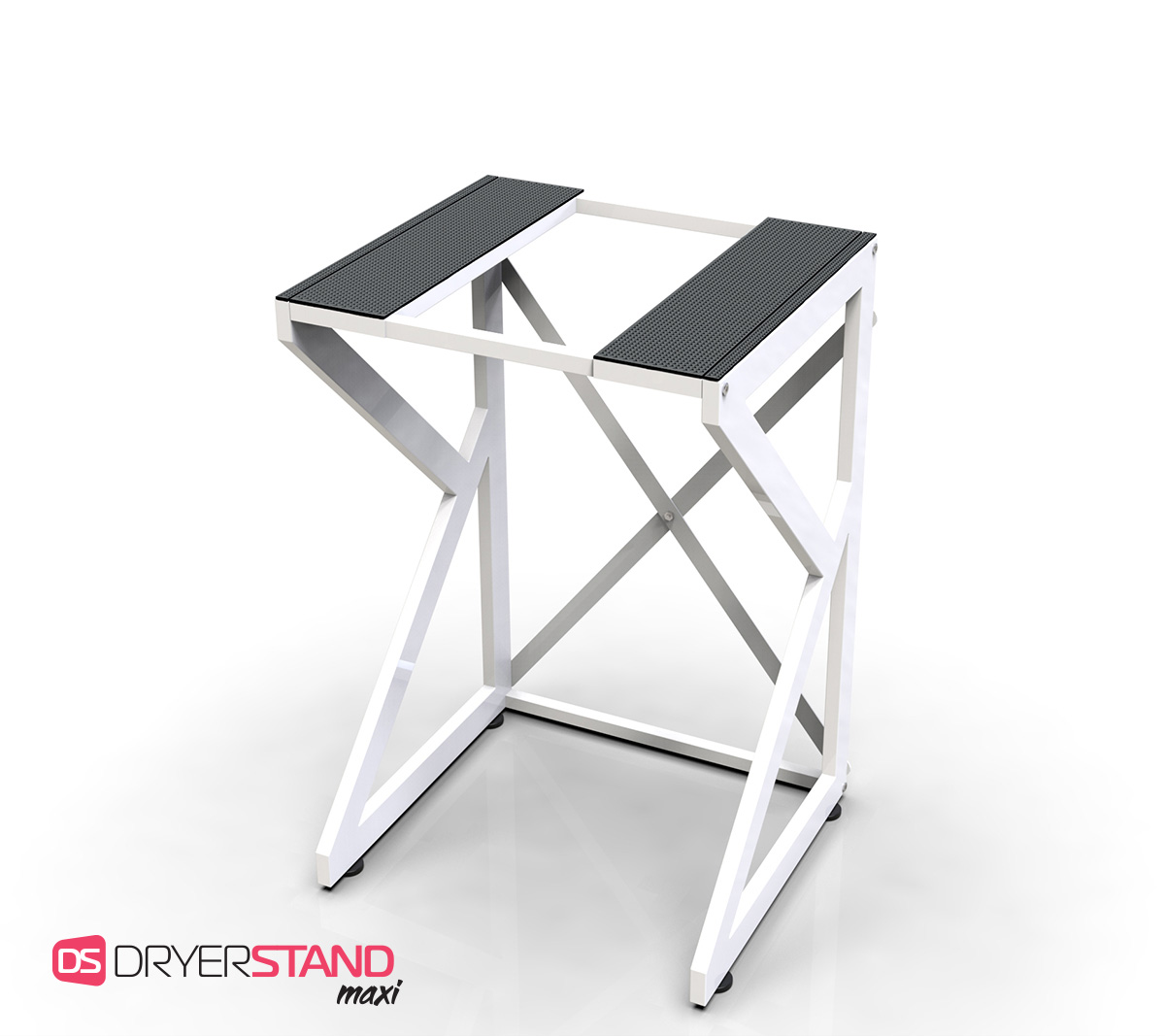  Dryer Stand Height Adjustable, Portable Stacking Kit for Front  Loader Washing Machine & Tumble Dryer, Storage Rack Over Washing Machine  Storage Unit, 300kg Load Capacity WhiteFrame White : Appliances